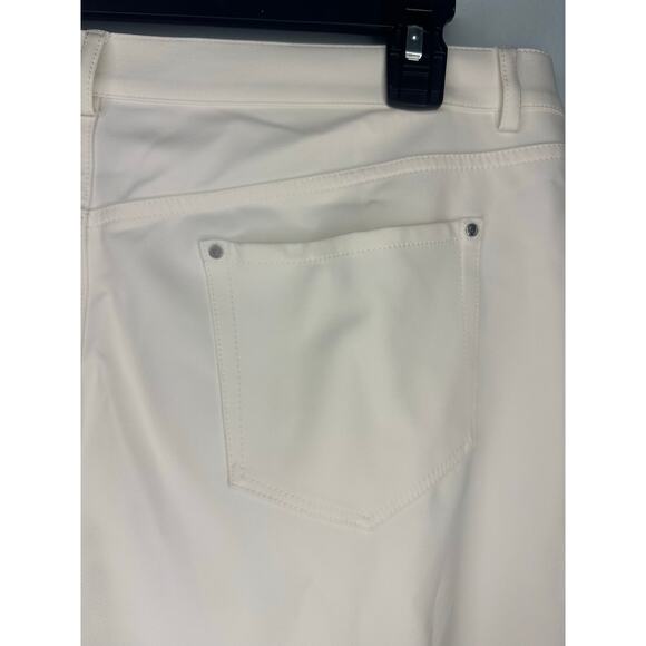 Lafayette 148 New York Mercer Skinny Stretch Pants Plus Size 16 Winter White - Picture 4 of 8